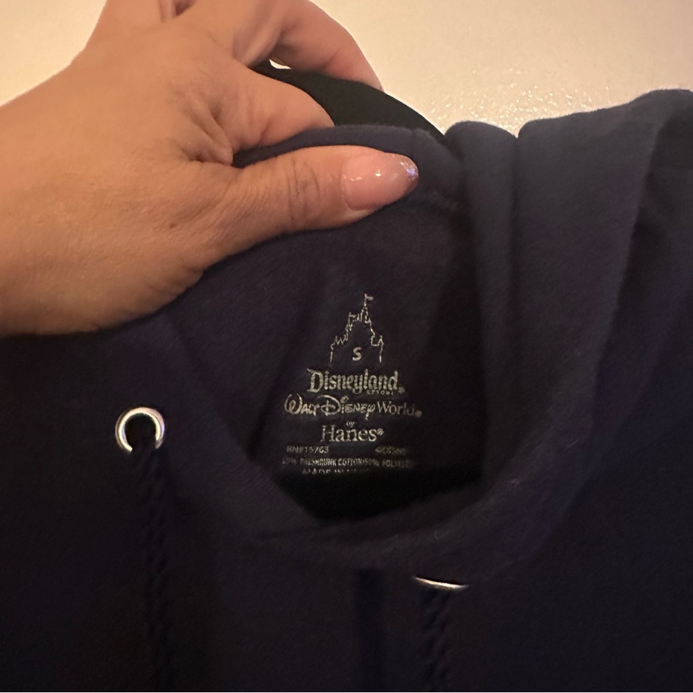 Hanes Dark Blue Disneyland Resort Women's Hoodie - Picture 2 of 4